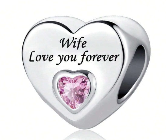 πβ¨ Elegant Silver-Plated Heart Pendant Charm β¨π