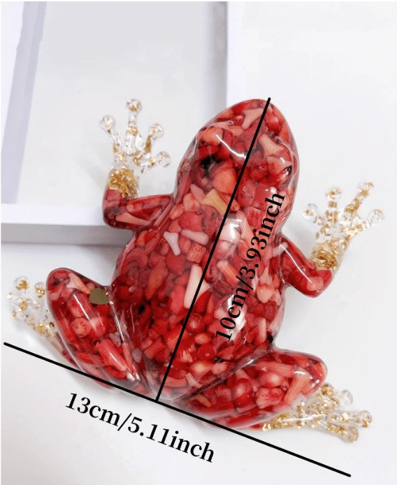 ๐ธ Crystal-Filled Resin Frogs ๐ธ