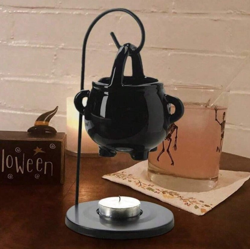 🖤⚪ Black or White Hanging Cauldron Burner ⚪🖤