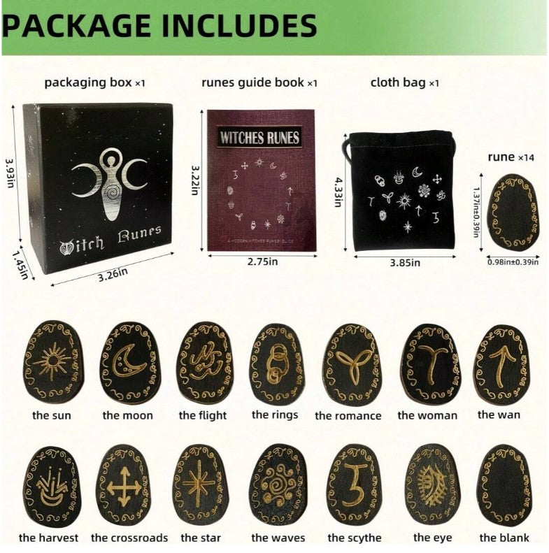 đŽ14pc Witch Runes Set đŽ