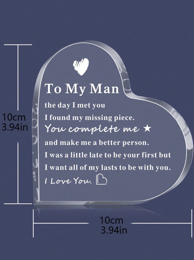 ❤️ “To My Man” Heart Plaque ❤️