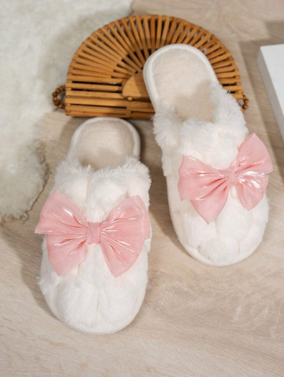 ๐ Pink Bow Slippers ๐