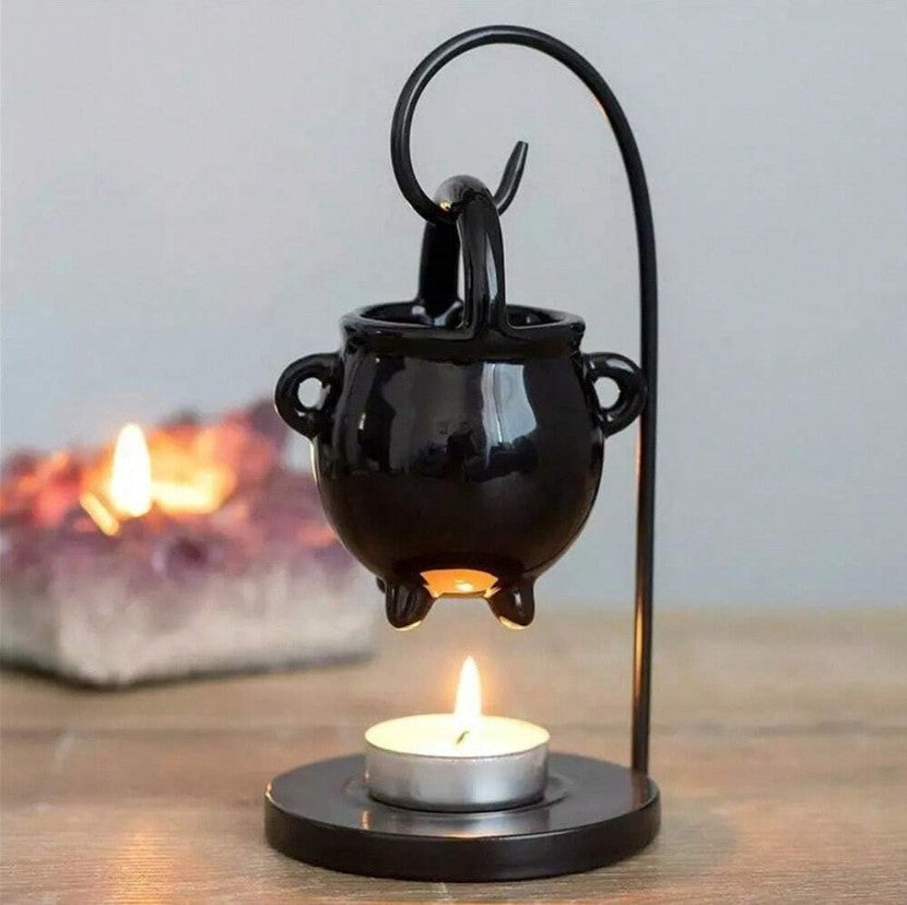 🖤⚪ Black or White Hanging Cauldron Burner ⚪🖤