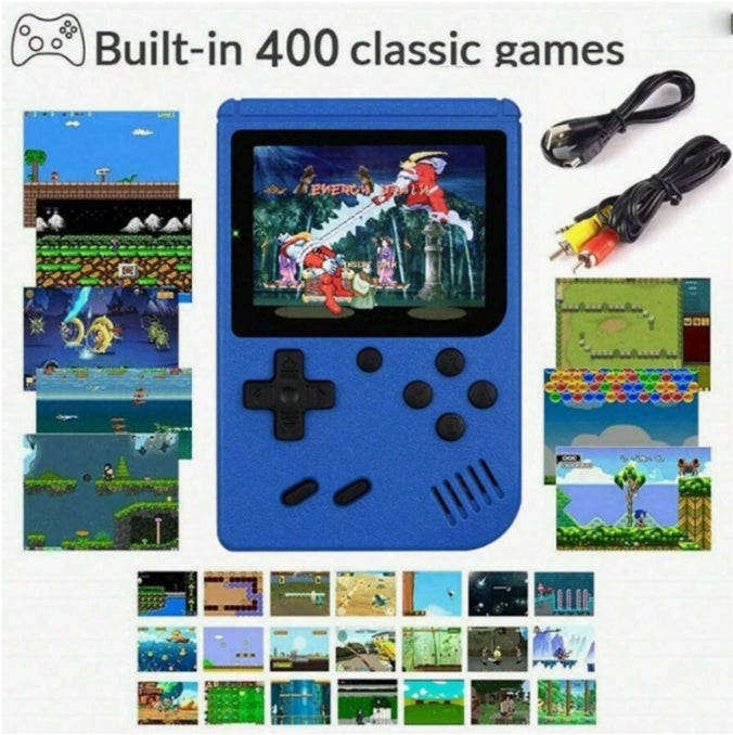 🎮 400 Games Handheld Retro Classic Portable Game Device (Also Connects To TV) - Dark Blue 🎮