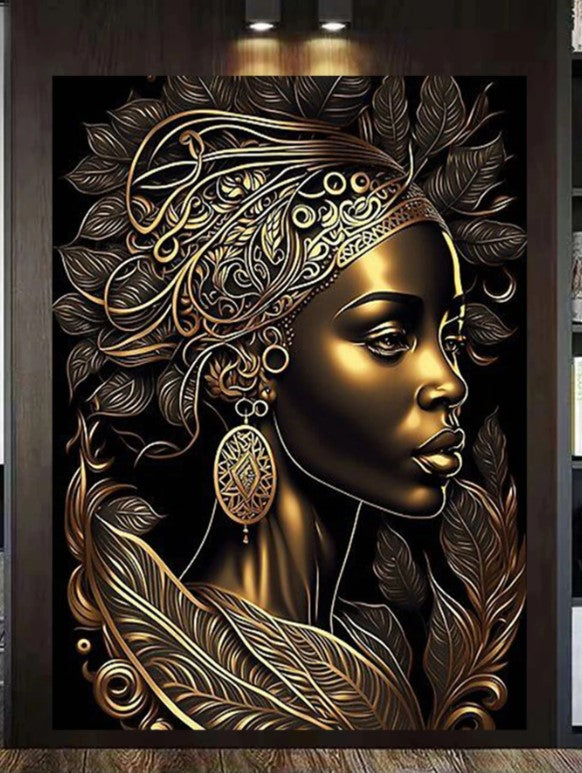 👑 Gold Queen Diamond Painting Kit 👑