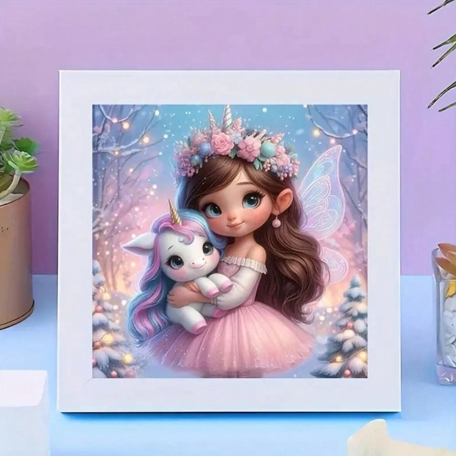 ✨🦄 Fairy Princess & Baby Unicorn Diamond Painting ✨