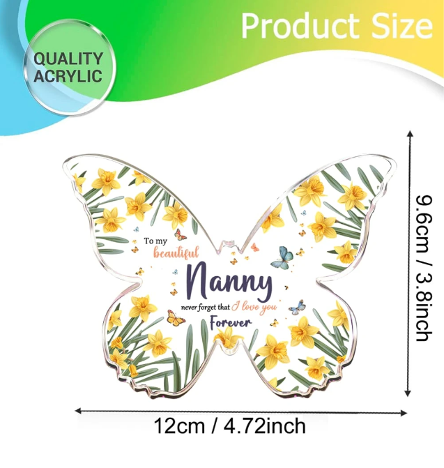🌻🦋 Yellow Butterfly Acrylic Family Plaques (3 To Choose From!) 🌻🦋