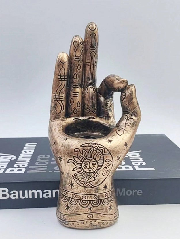 1pc Handmade Mystical Palm Resin Incense Burner (4 Colour Choices!)