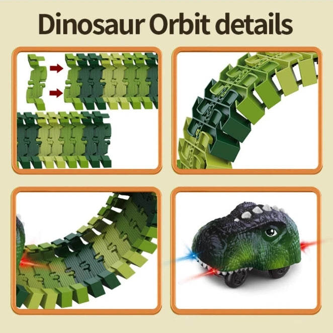 113pc Dinosaur Toys Race Track