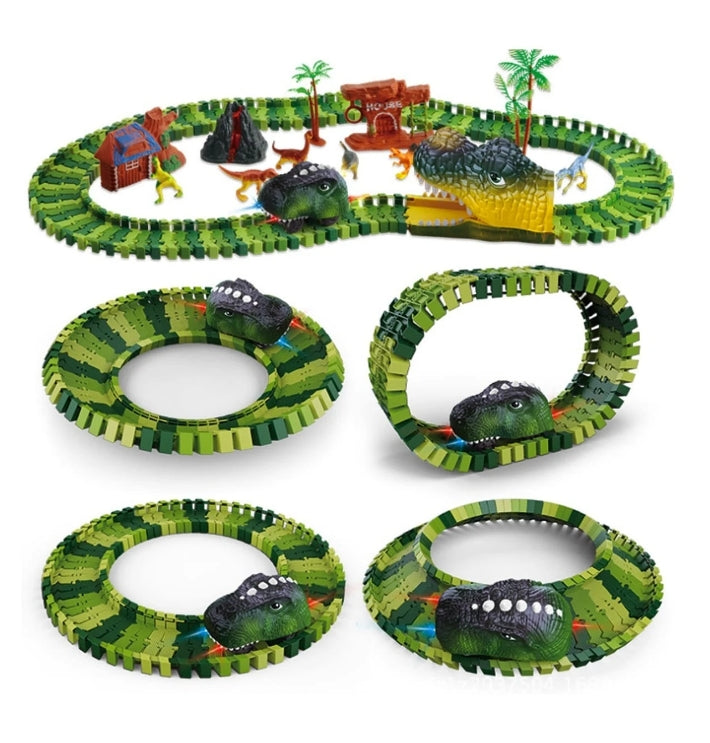 113pc Dinosaur Toys Race Track