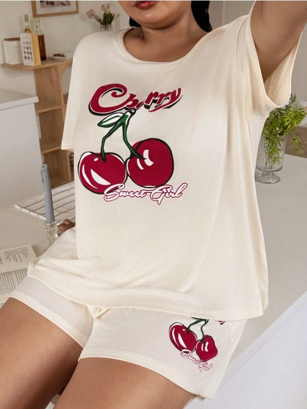 ππ€ Cherry PJ Shorts Set π€π