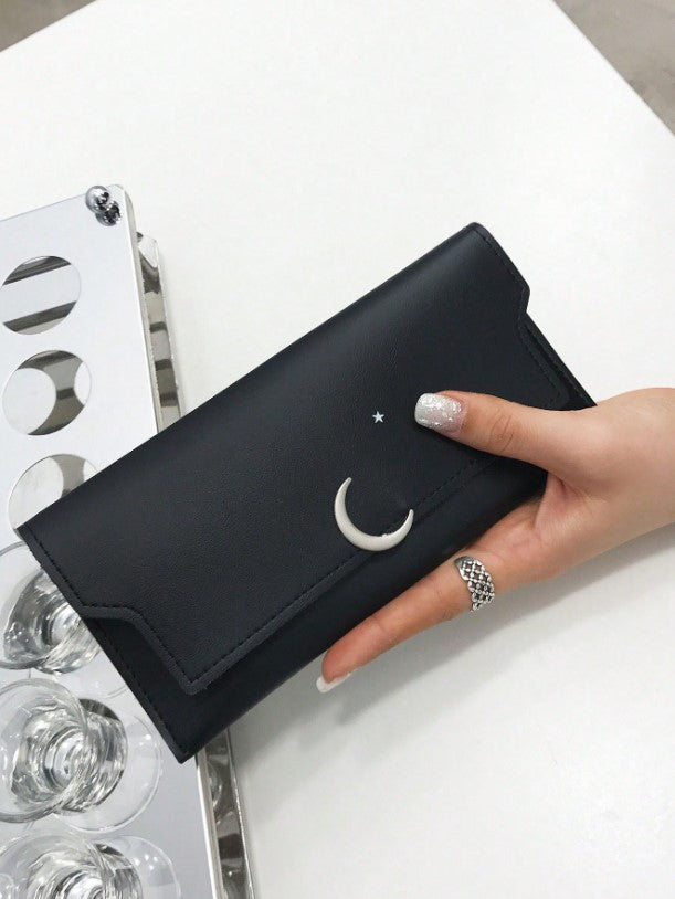 Moon & Star Black Purse