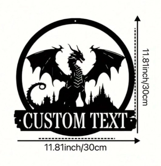 🐉 Personalised Dragon Iron Signs