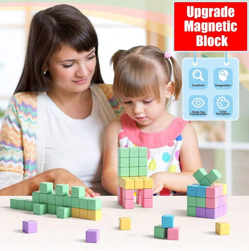 π§²π Pastel Magnetic Building Blocks Set ππ§²