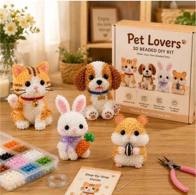 🐾 Pet Lovers Beaded Animal Kit 🐾