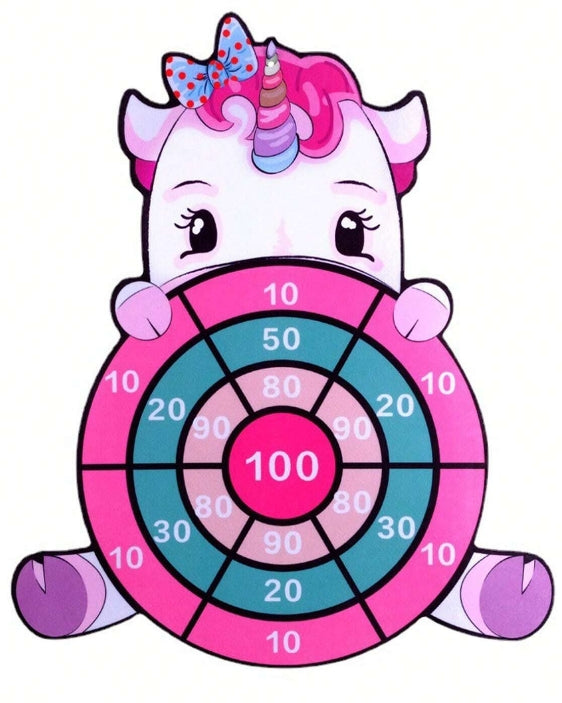 🎯🦄 Cartoon Dart Board Game Set 🦄🎯