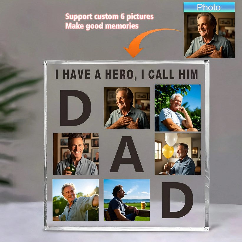 🦸 Dad Personalised Acrylic Plaque