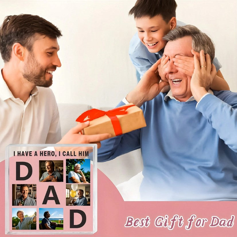 🦸 Dad Personalised Acrylic Plaque