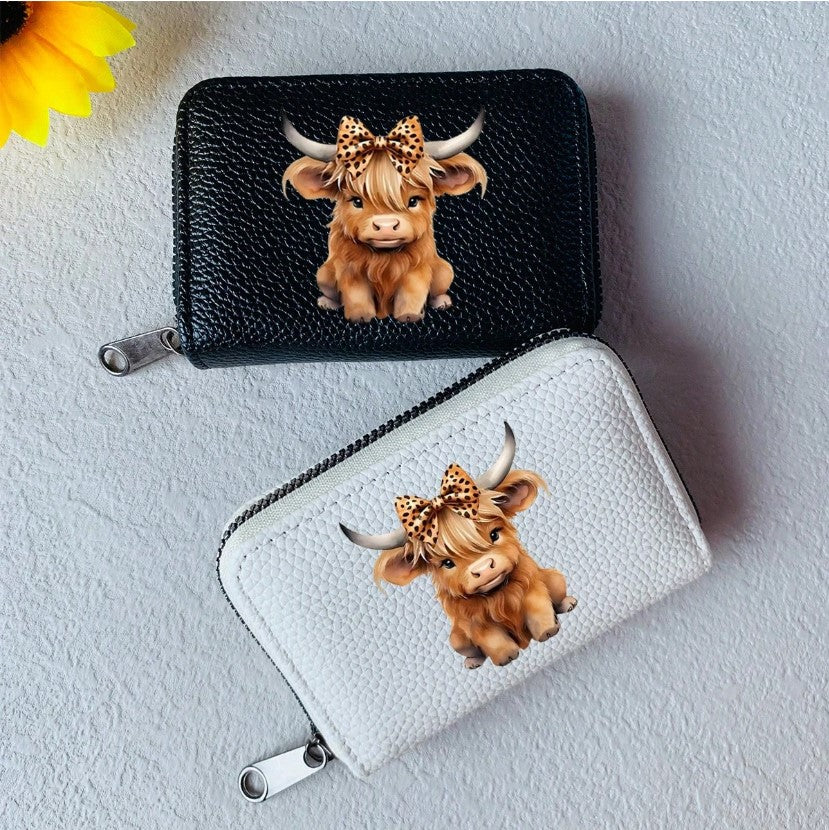 ๐ฎ Highland Cow Printed Card Holder ๐ฎ