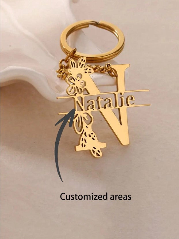 Personalised Name & Initial Keyrings