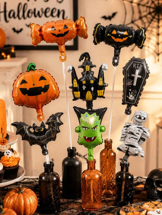 🎃🎈 Halloween - 8pc Random Balloon Set 🎈🎃