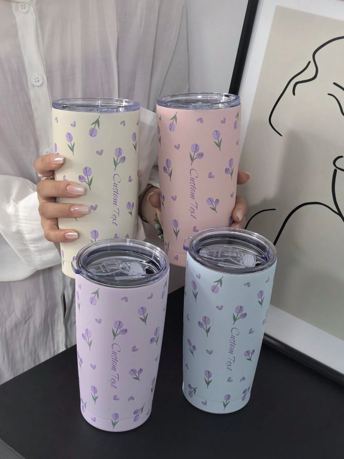 🌷 20oz Tulip Vacuum Insulated Stainless Steel Tumbler 🌷