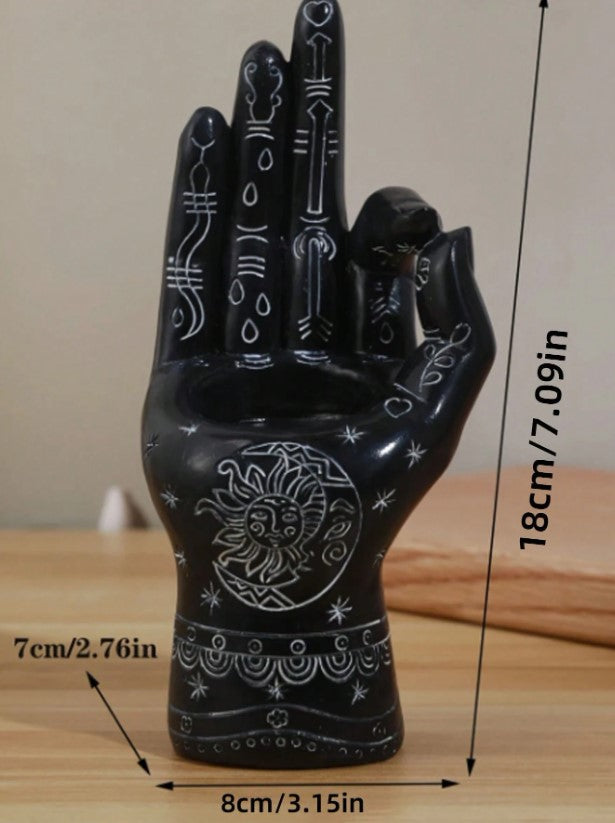 1pc Handmade Mystical Palm Resin Incense Burner (4 Colour Choices!)