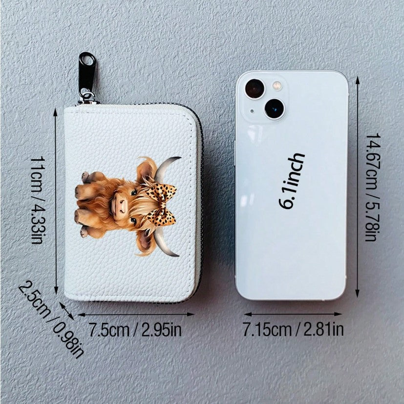 ๐ฎ Highland Cow Printed Card Holder ๐ฎ