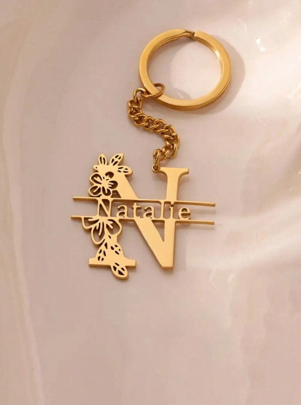 Personalised Name & Initial Keyrings