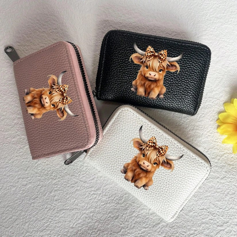 ๐ฎ Highland Cow Printed Card Holder ๐ฎ