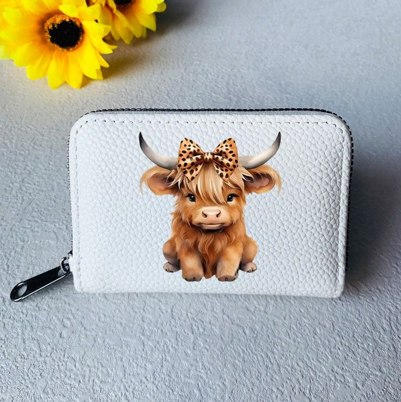 ๐ฎ Highland Cow Printed Card Holder ๐ฎ