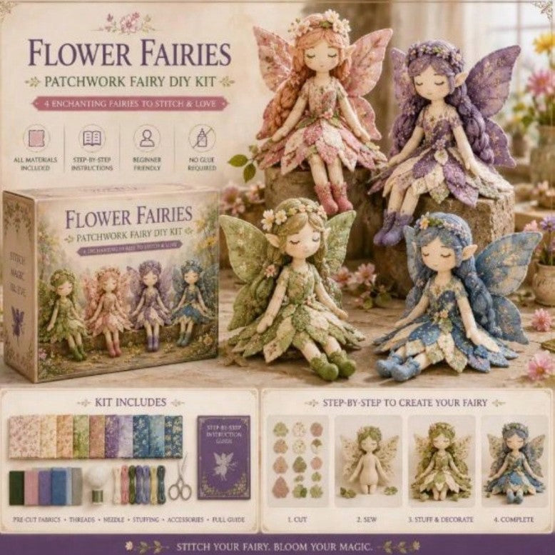 🧚🌸 Flower Fairies Patchwork DIY Fairy Kit 🌸🧚