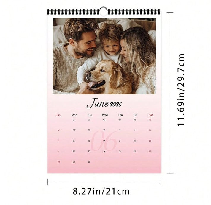 đ
2026 Pink Personalised Calendar đ