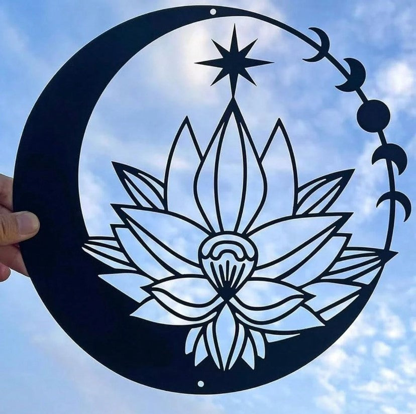๐ Metal Moon Wall Art ๐