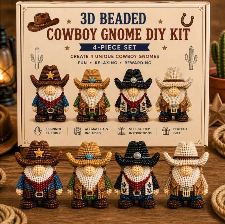 đ€ Cowboy Gonk Set 3D Beaded DIY Kit đ€