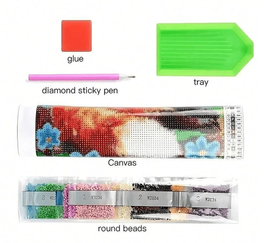 ๐ฆ๐ Cute Cartoon Hedgehog 5D Diamond Art Kit ๐๐ฆ