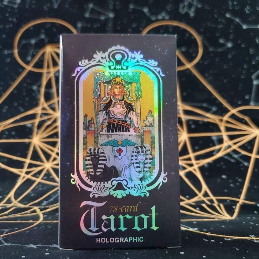 🔮 Classic Waite Tarot Cards Deck – 78 Holographic Cards 🔮