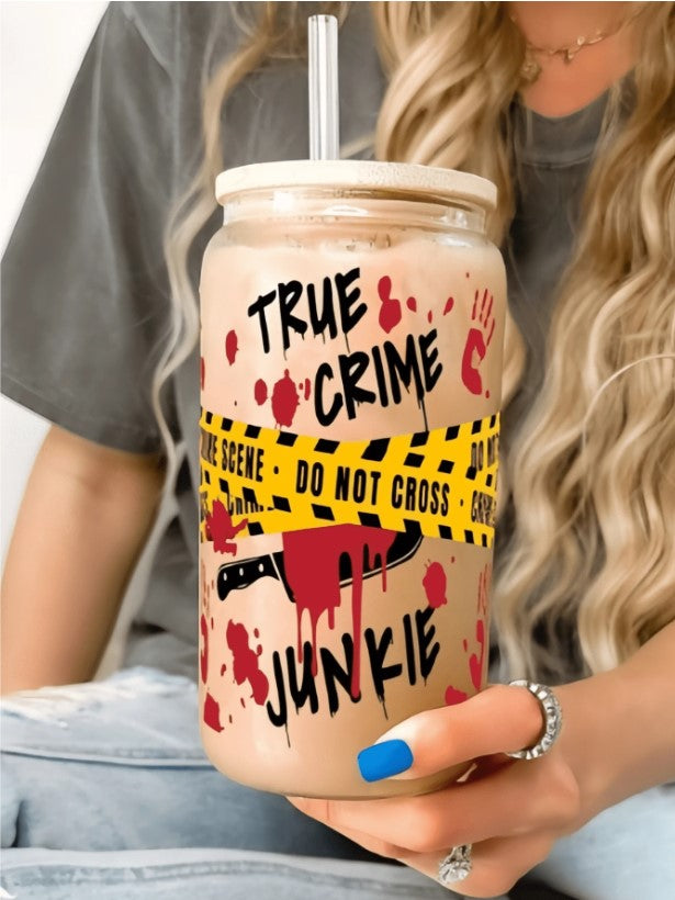 🔪 True Crime Mason Jar Tumblers 🩸