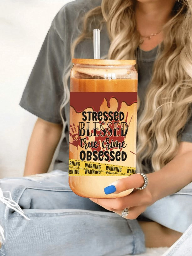 🔪 True Crime Mason Jar Tumblers 🩸