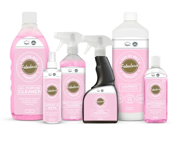 Your Sol Mate Hummingbird Home Cleaning Bundle 6 Piece Multipurpose Spray Fabric Freshener Laundry Cleanser