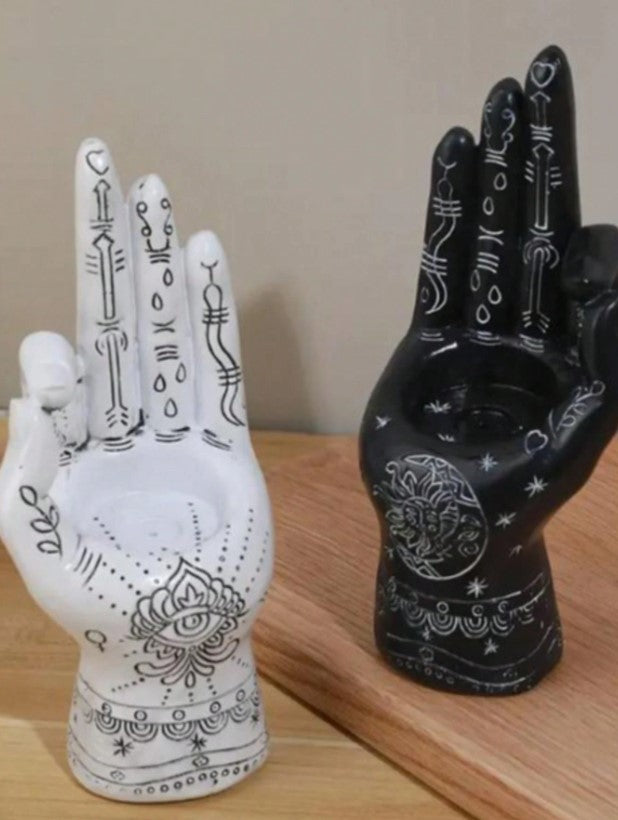 1pc Handmade Mystical Palm Resin Incense Burner (4 Colour Choices!)