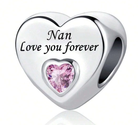 πβ¨ Elegant Silver-Plated Heart Pendant Charm β¨π