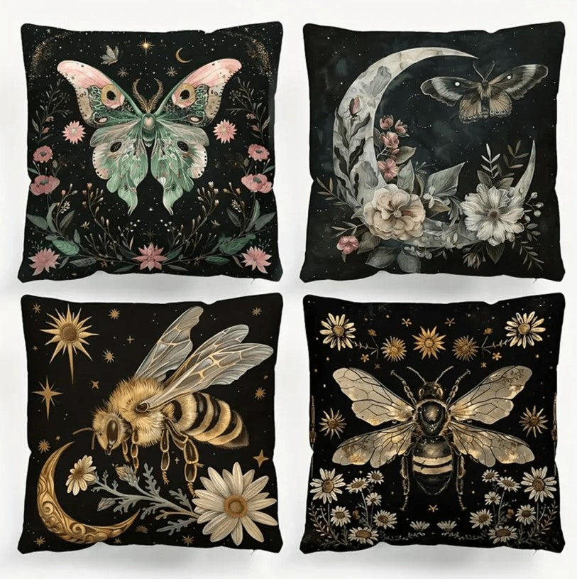 ππ¦π 4pcs Luxurious Vintage Celestial Pillowcases