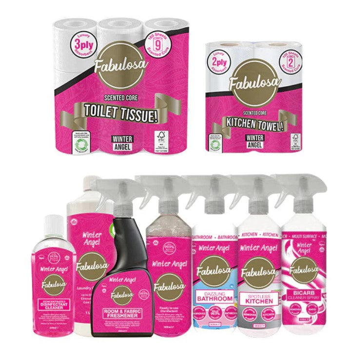 Ultimate Winter Angel Fragranced General Household Cleaning Scented Mega Bundle