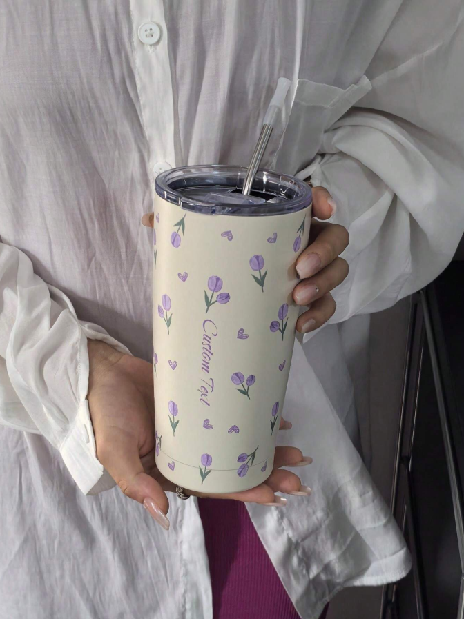 🌷 20oz Tulip Vacuum Insulated Stainless Steel Tumbler 🌷