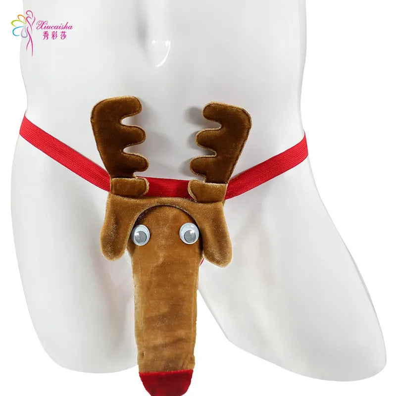 🦌 Naughty Reindeer Men’s Thong 🦌