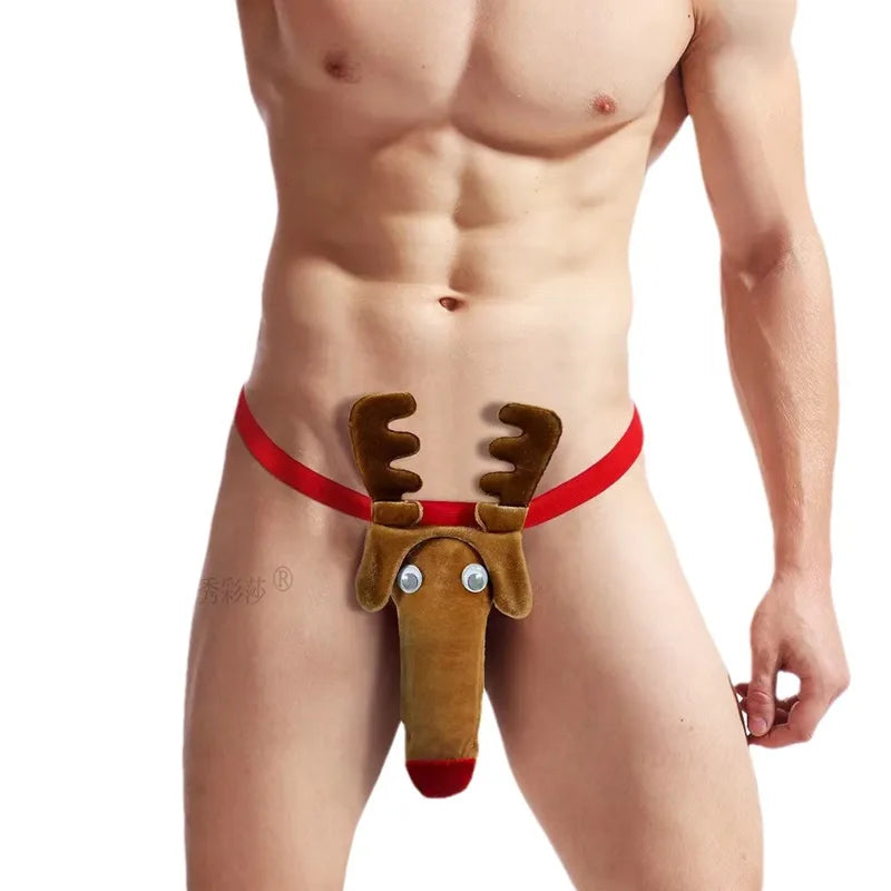🦌 Naughty Reindeer Men’s Thong 🦌