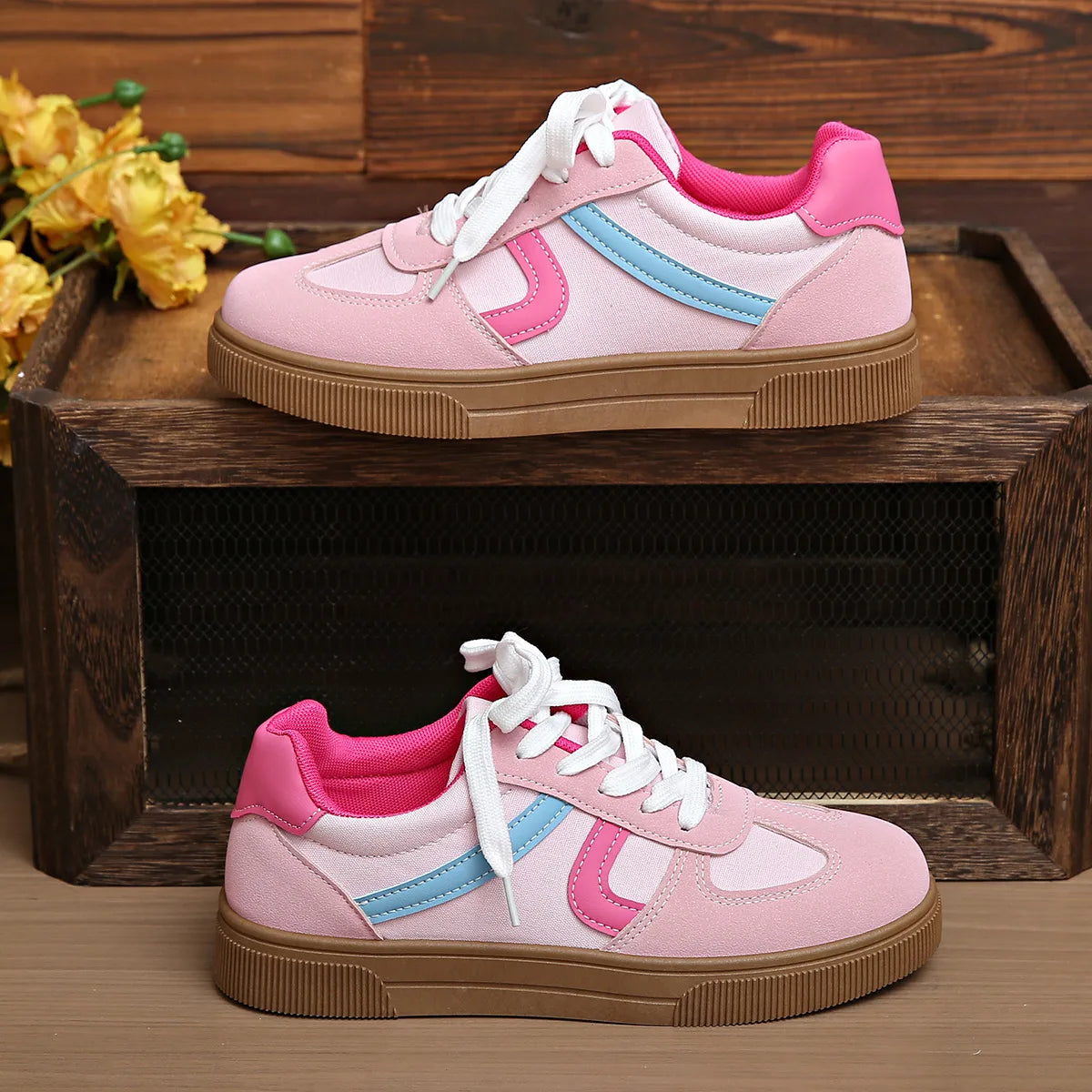 Ladies Gum Sole Trainers