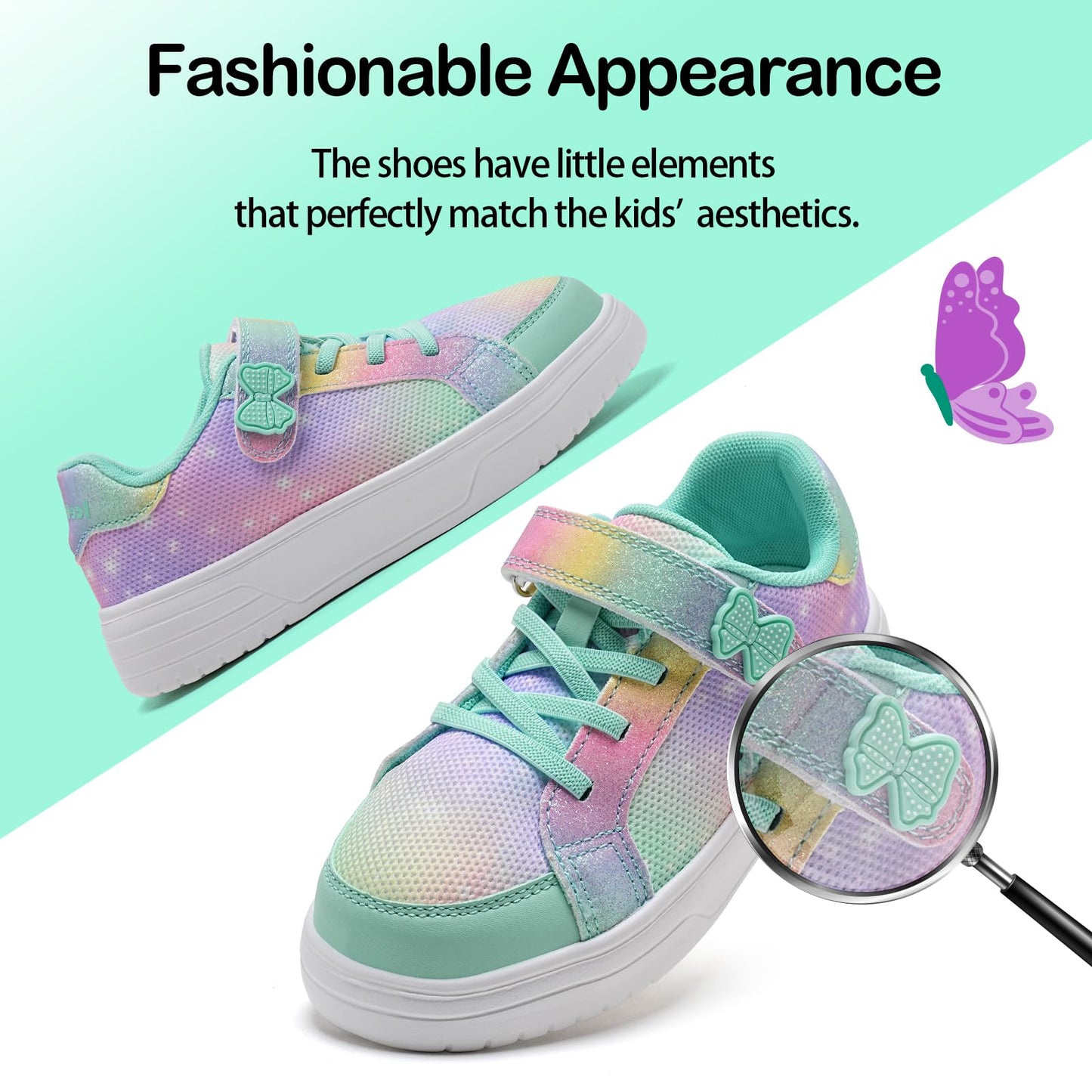 Kids Rainbow Trainers - Size 11