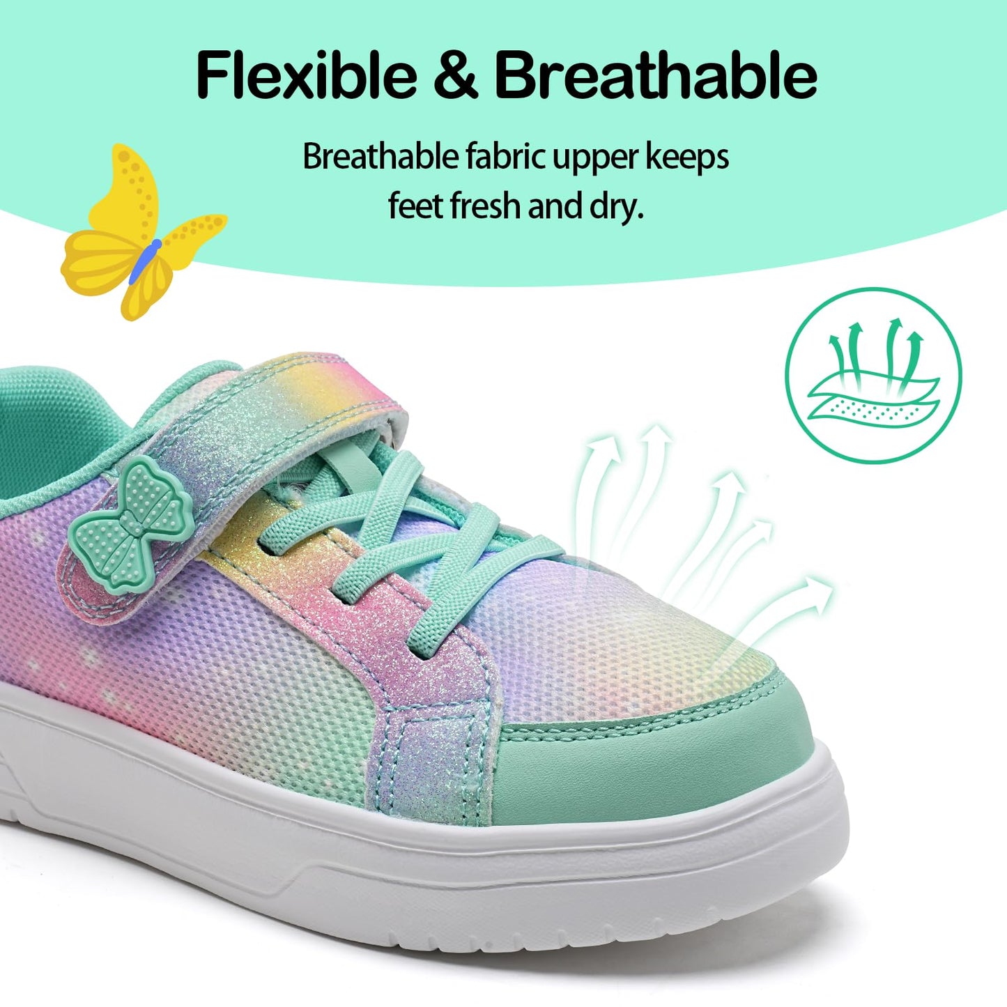 Kids Rainbow Trainers - Size 11